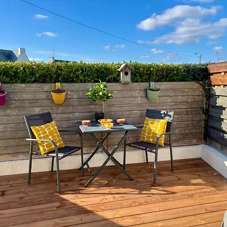 Le Calypso, Studio Avec Terrasse A 50M De La Mer ! Ploemeur Exterior photo
